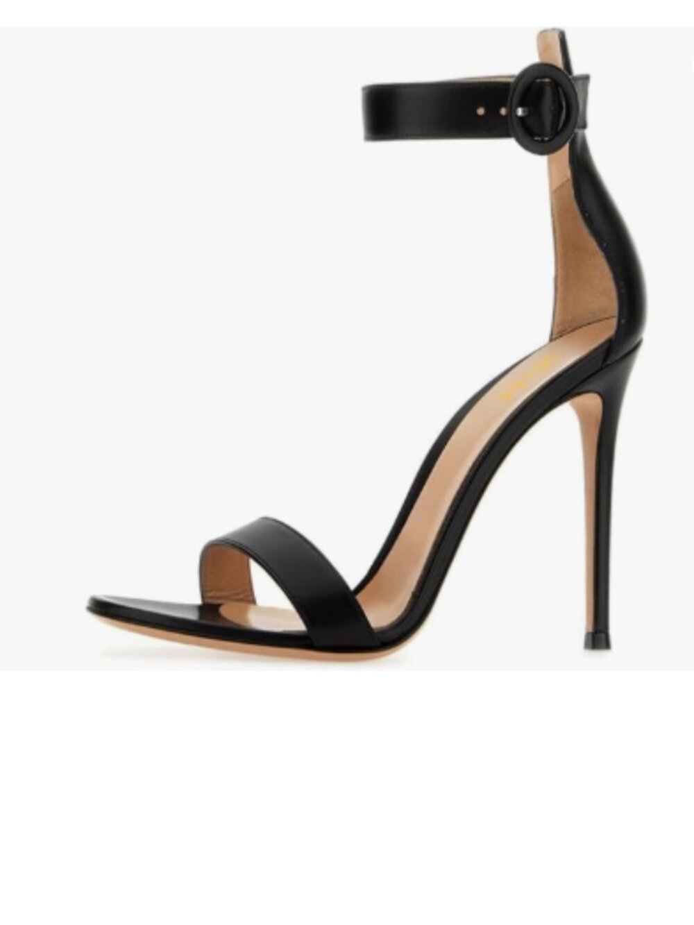 miss left Black Charming Open Toe Ankle Strap Buckled Thin High Heel Sandals
